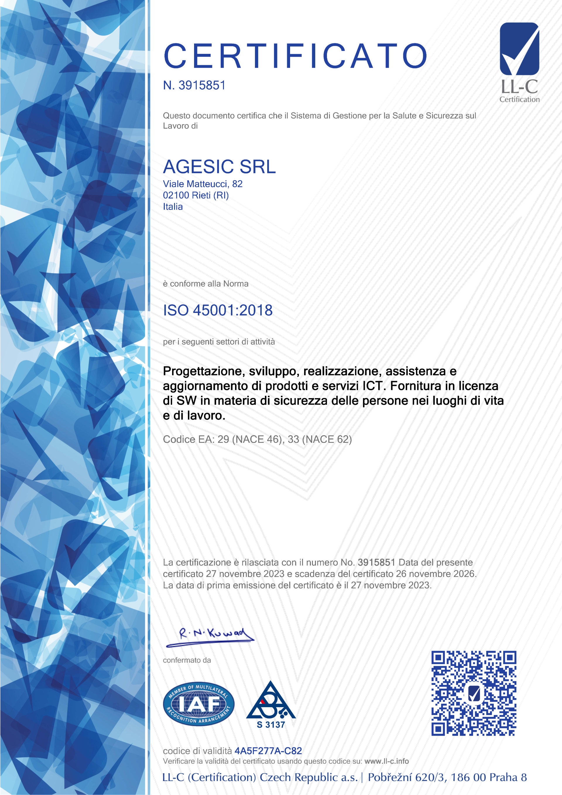 Certificazione ISO 27001